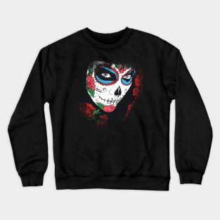 Day Of The Dead Roses Crewneck Sweatshirt